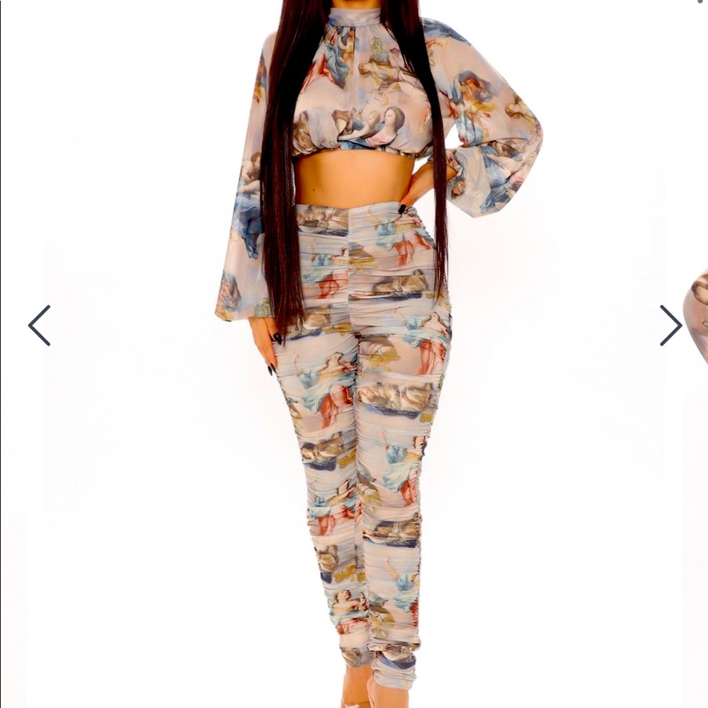 Fashion Nova Medieval babe pant set